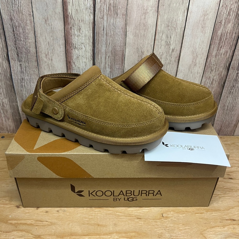 Koolaburra by UGG Tizzey Clog Chestnut Suede Women's Size 6 Platform Slippers